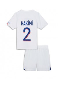 Paris Saint-Germain Achraf Hakimi #2 Babyklær Tredje Fotballdrakt til barn 2022-23 Korte ermer (+ Korte bukser)